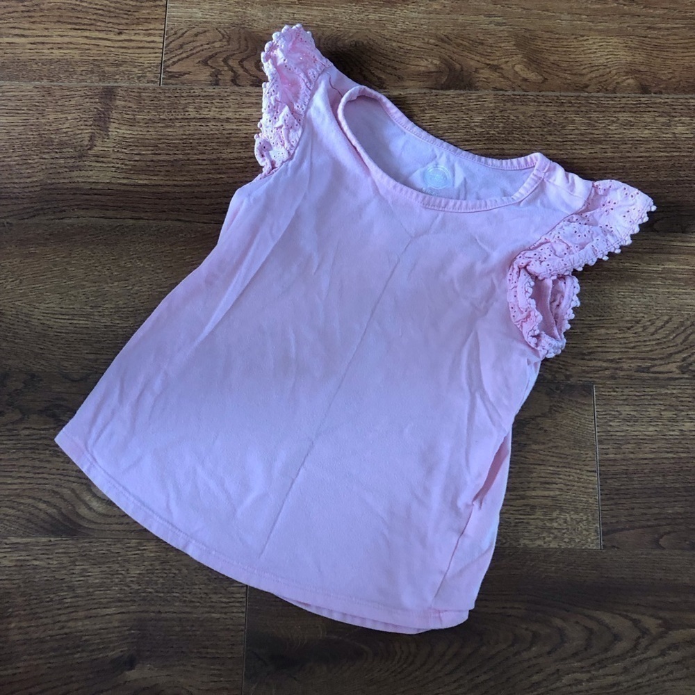 Wonder Nation pink short sleeve tee in size S (6/6x)